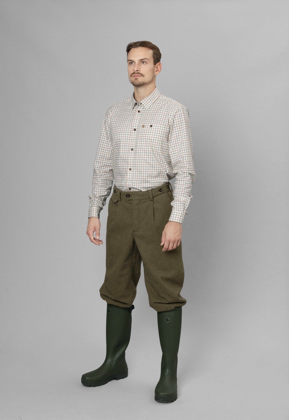 Oxford Shooting Skjorte - Grape Leaf/Terracotta Check – Seeland