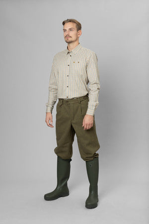 Oxford Shooting Skjorte - Classic Blue/Classic Brown Check – Seeland