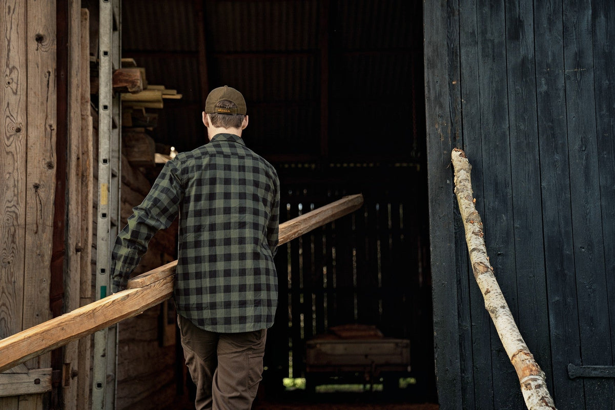Skandinavisk L/S-Skjorte Green Check – Härkila