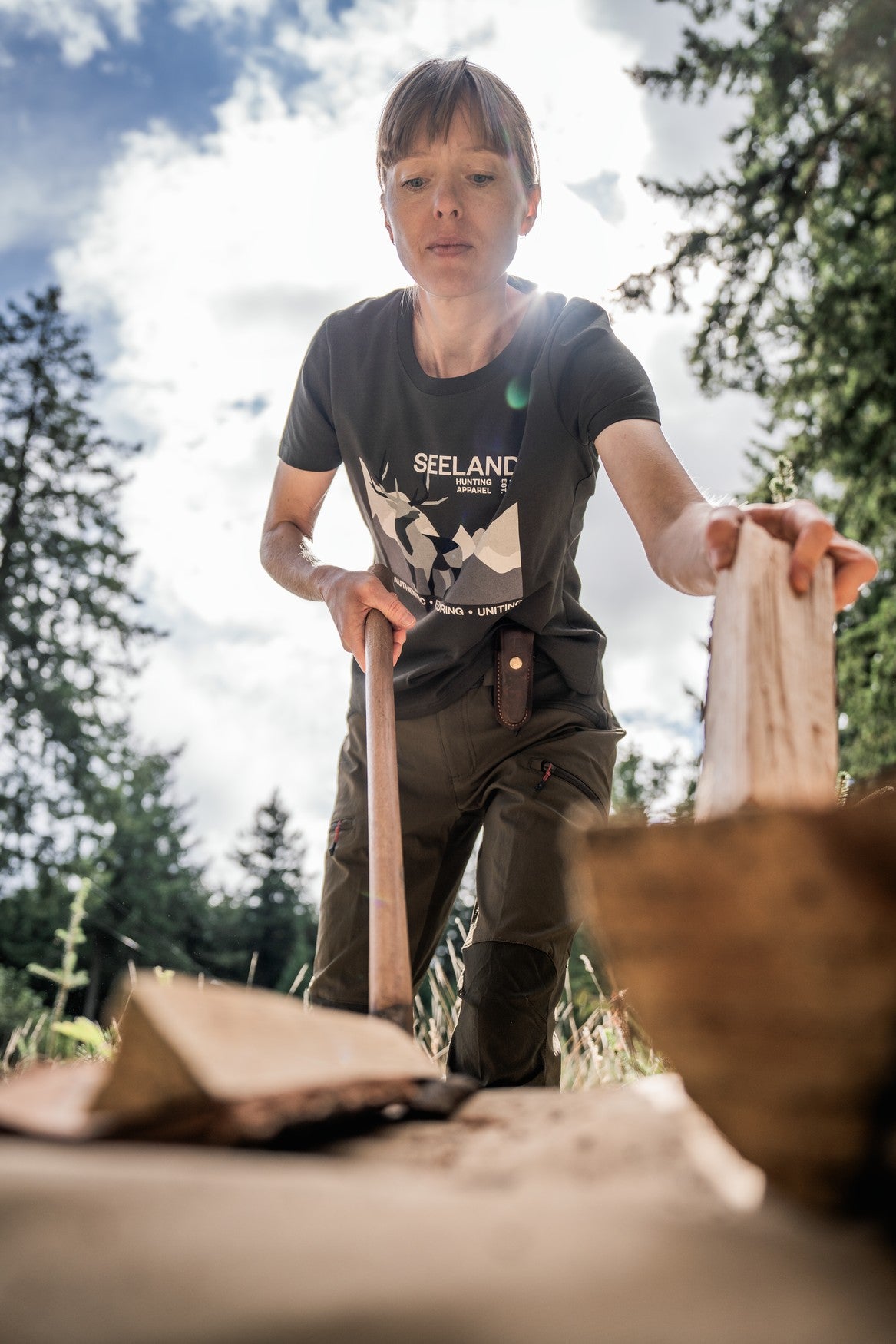 Sadie T-skjorte Pine Green – Seeland