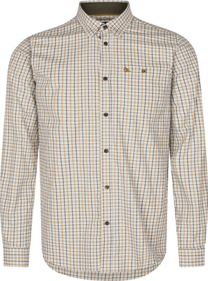 Oxford Shooting Skjorte - Classic Blue/Classic Brown Check – Seeland