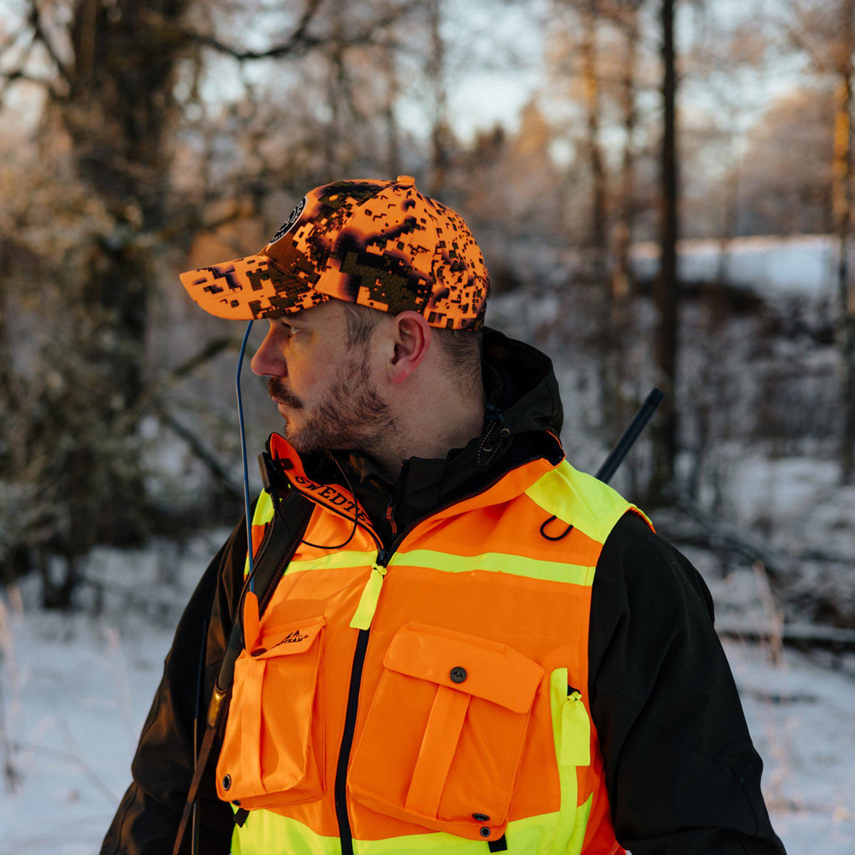 Protect Hunting Vest Orange Neon – Swedteam