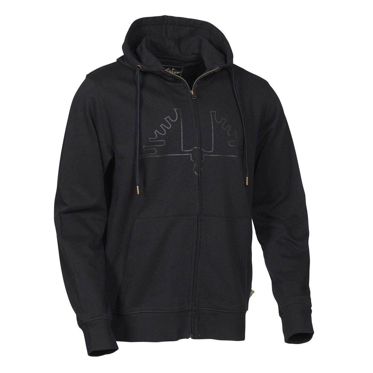 Ultra Zip Hoodie - Sweater Black - Swedteam