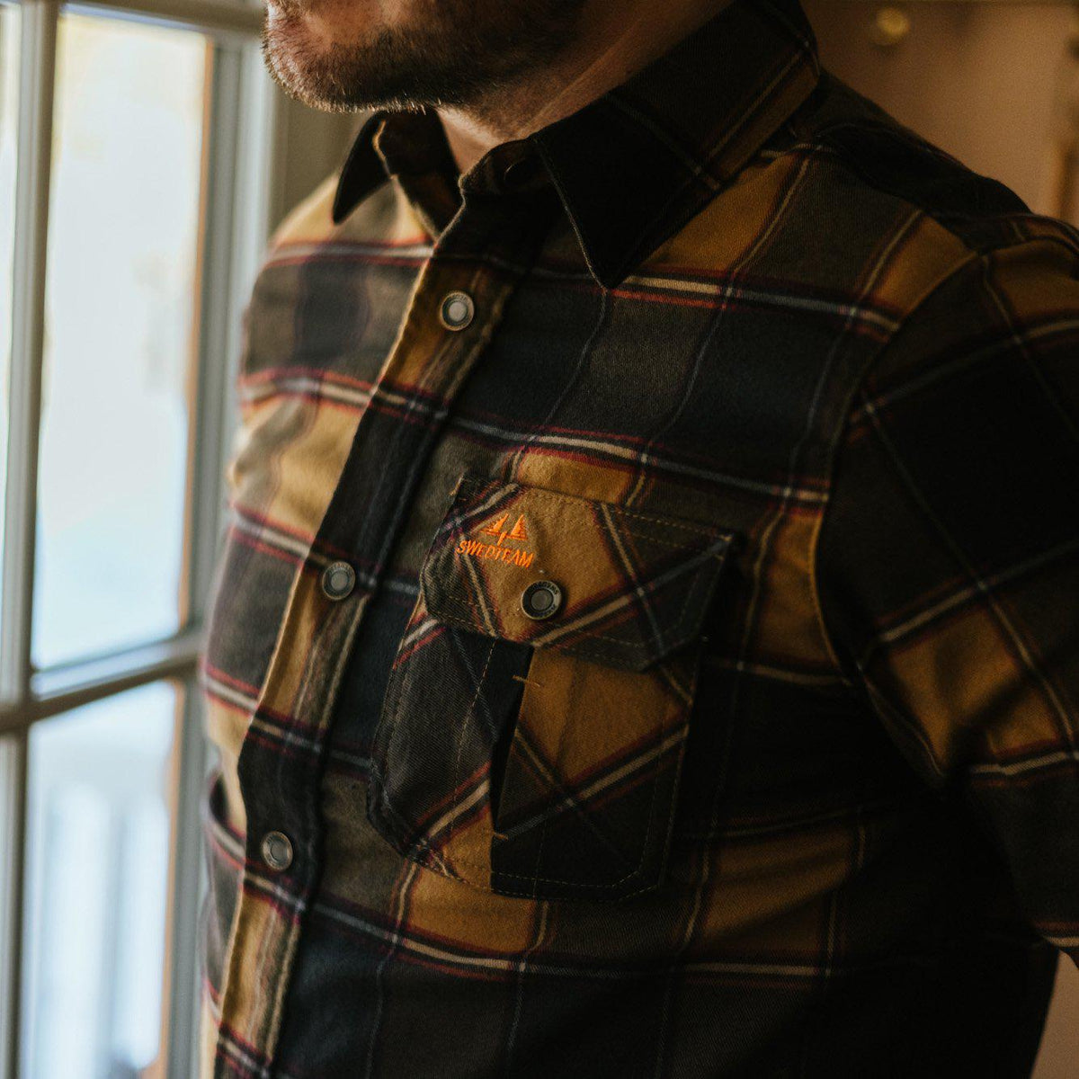 Crest Skjorte - Dark Sand – Swedteam
