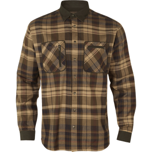 Pajala Skjorte - Beige W/Brown – Härkila