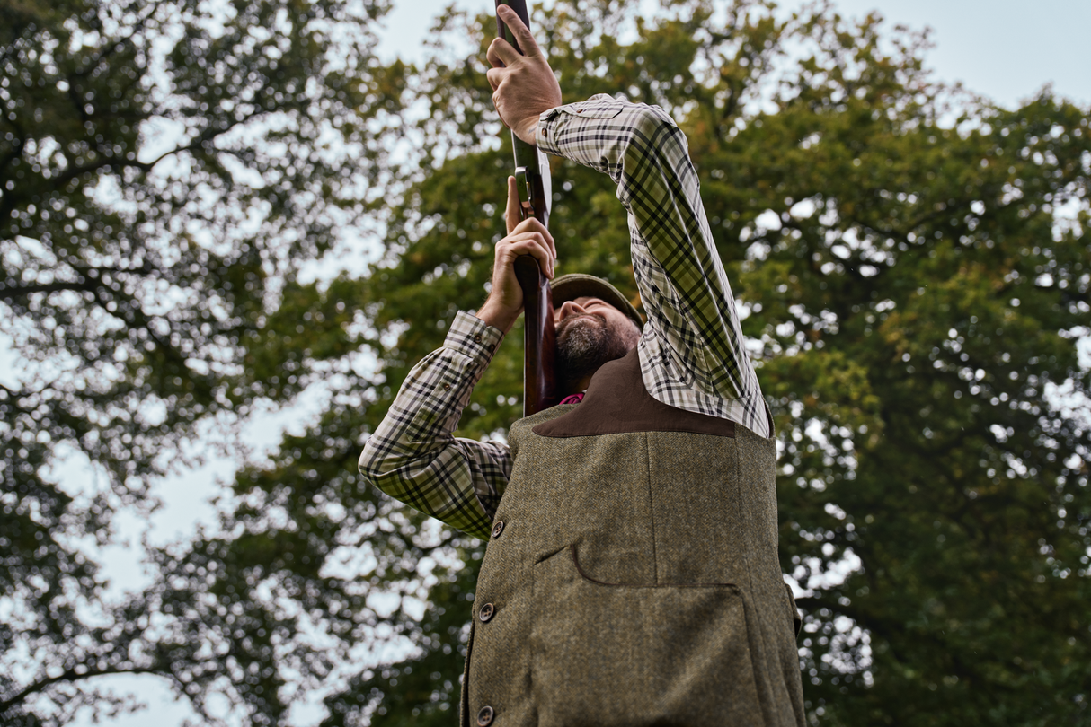 Kenmore skytevest – Forest Green/Herringbone – Härkila