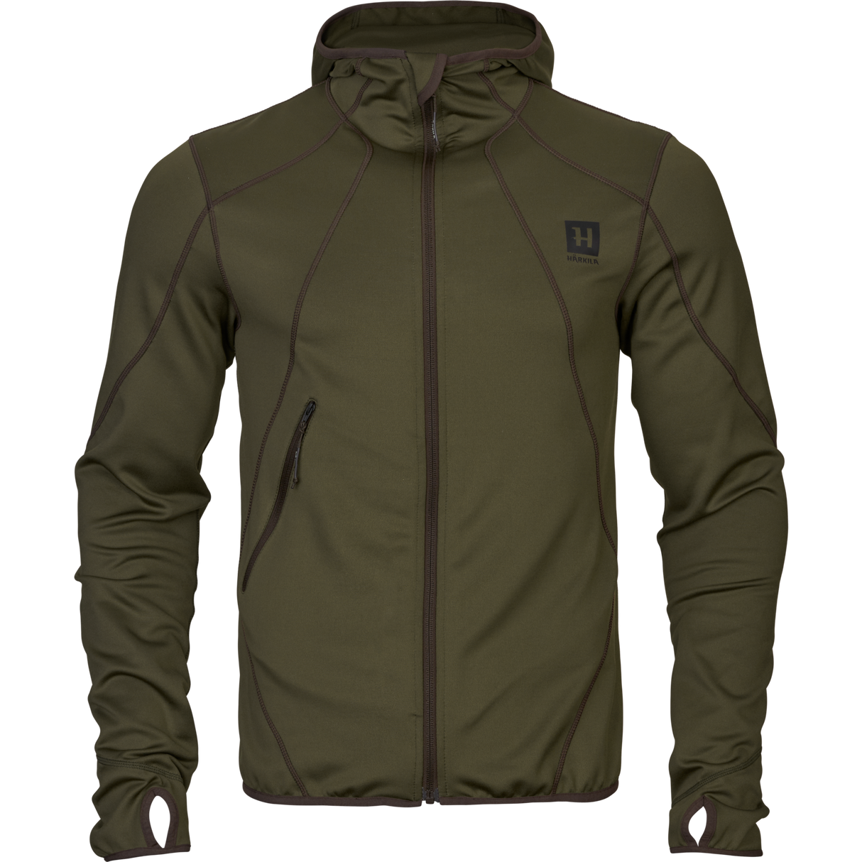 Deer Stalker - Fleece-Hettegenser Med Hel Glidelås Willow Green – Härkila