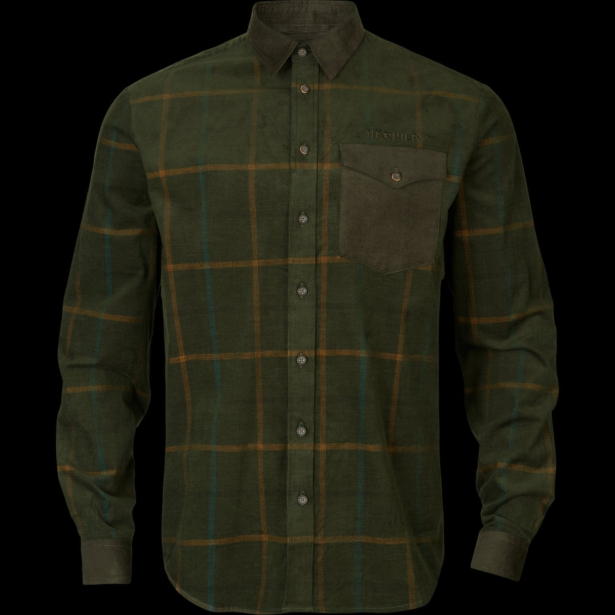 Kaldfjord Fløyelsskjorte - Willow Green Check – Härkila