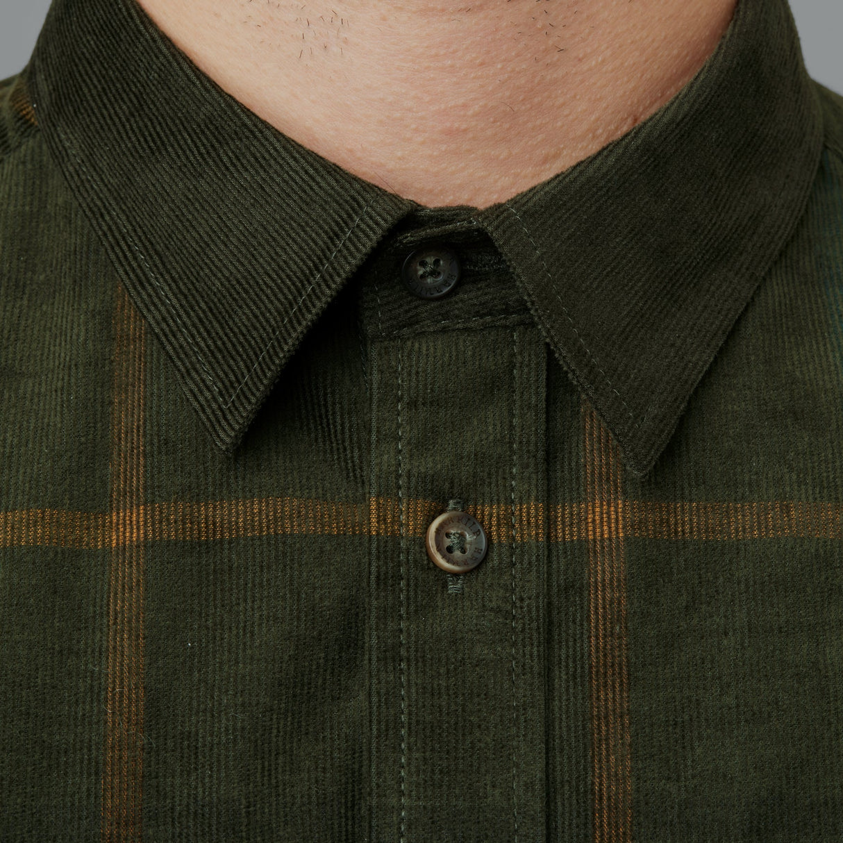 Kaldfjord Fløyelsskjorte - Willow Green Check – Härkila