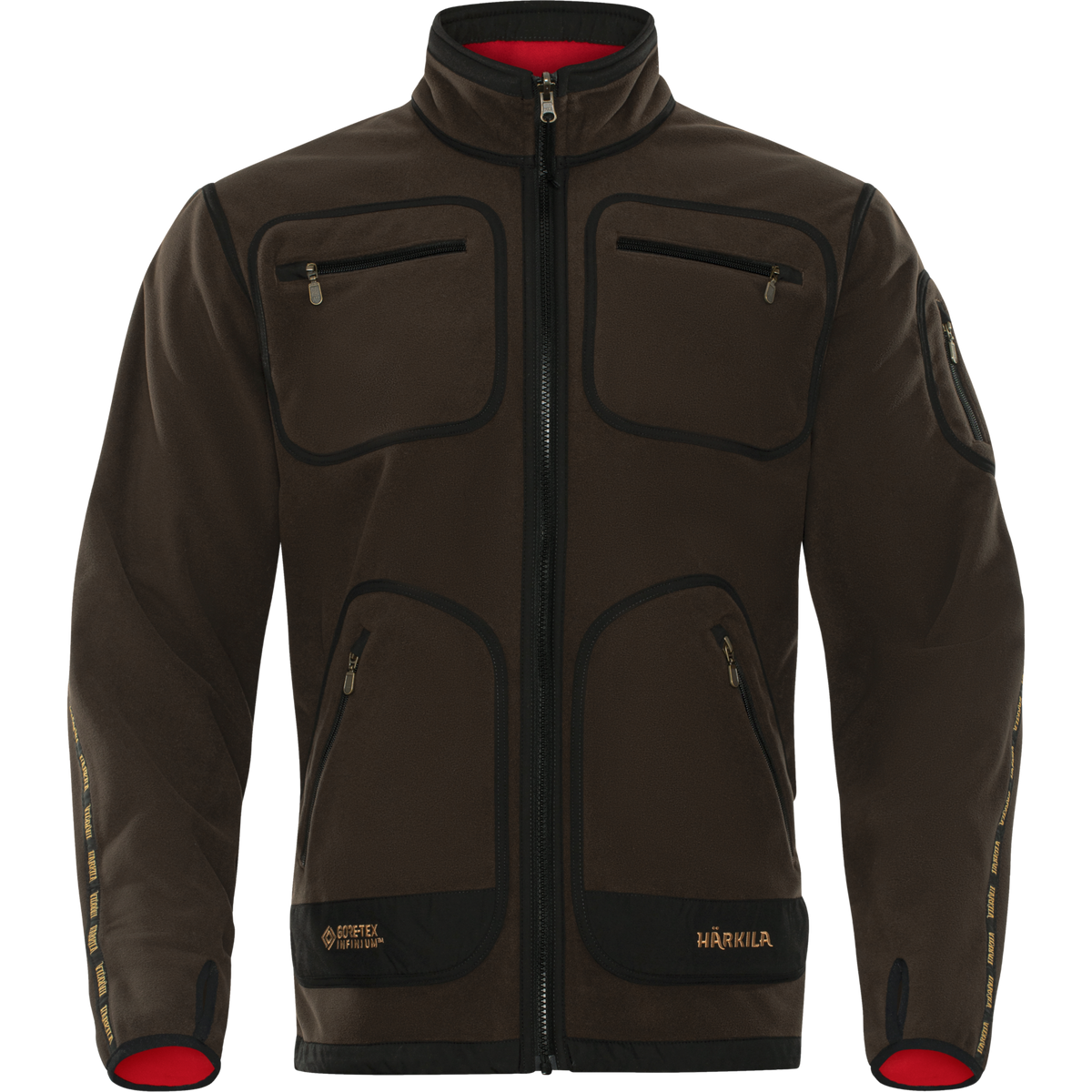 Kamko Fleece - Brown/Red – Härkila