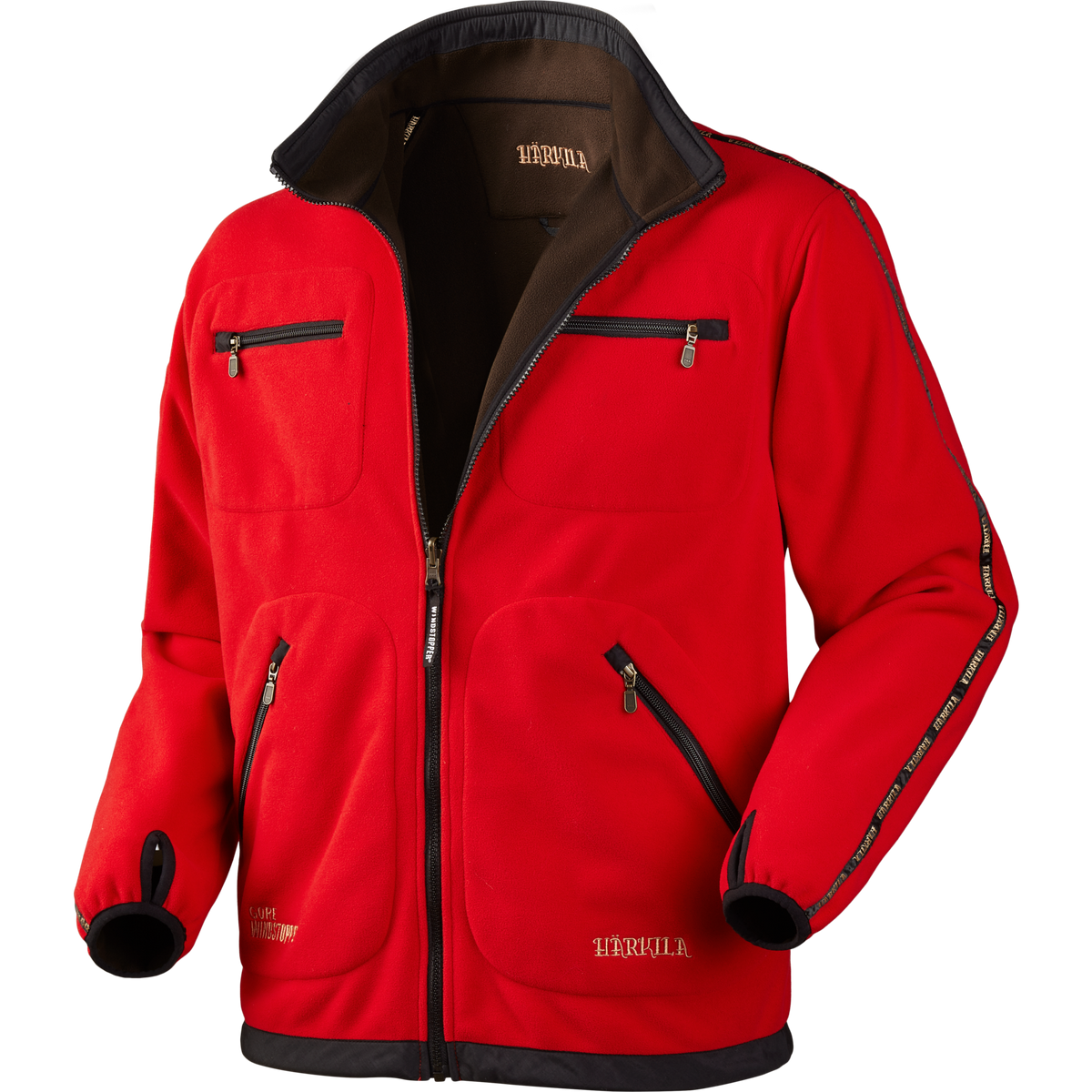 Kamko Fleece - Brown/Red – Härkila