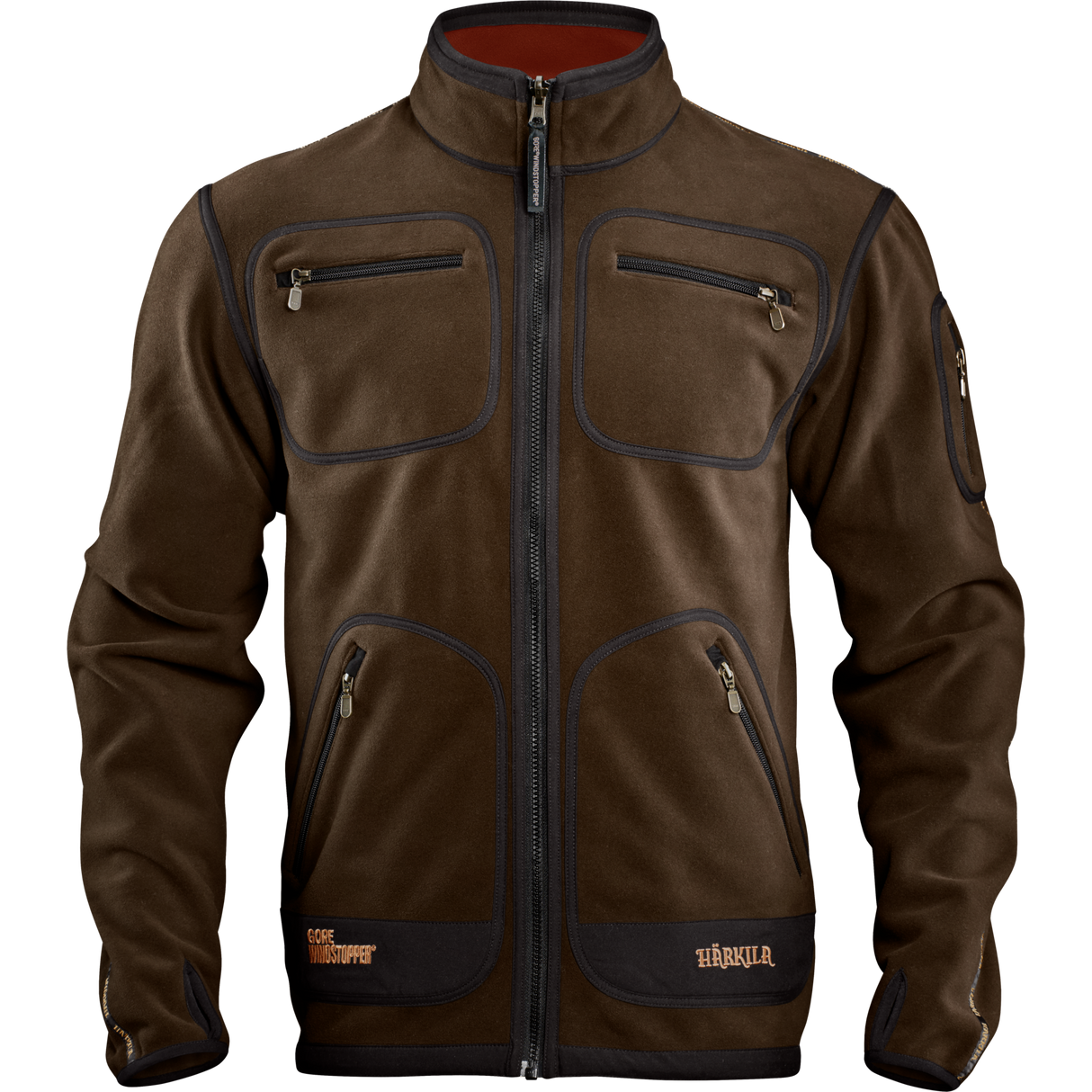 Kamko Fleece - Brown/Red – Härkila