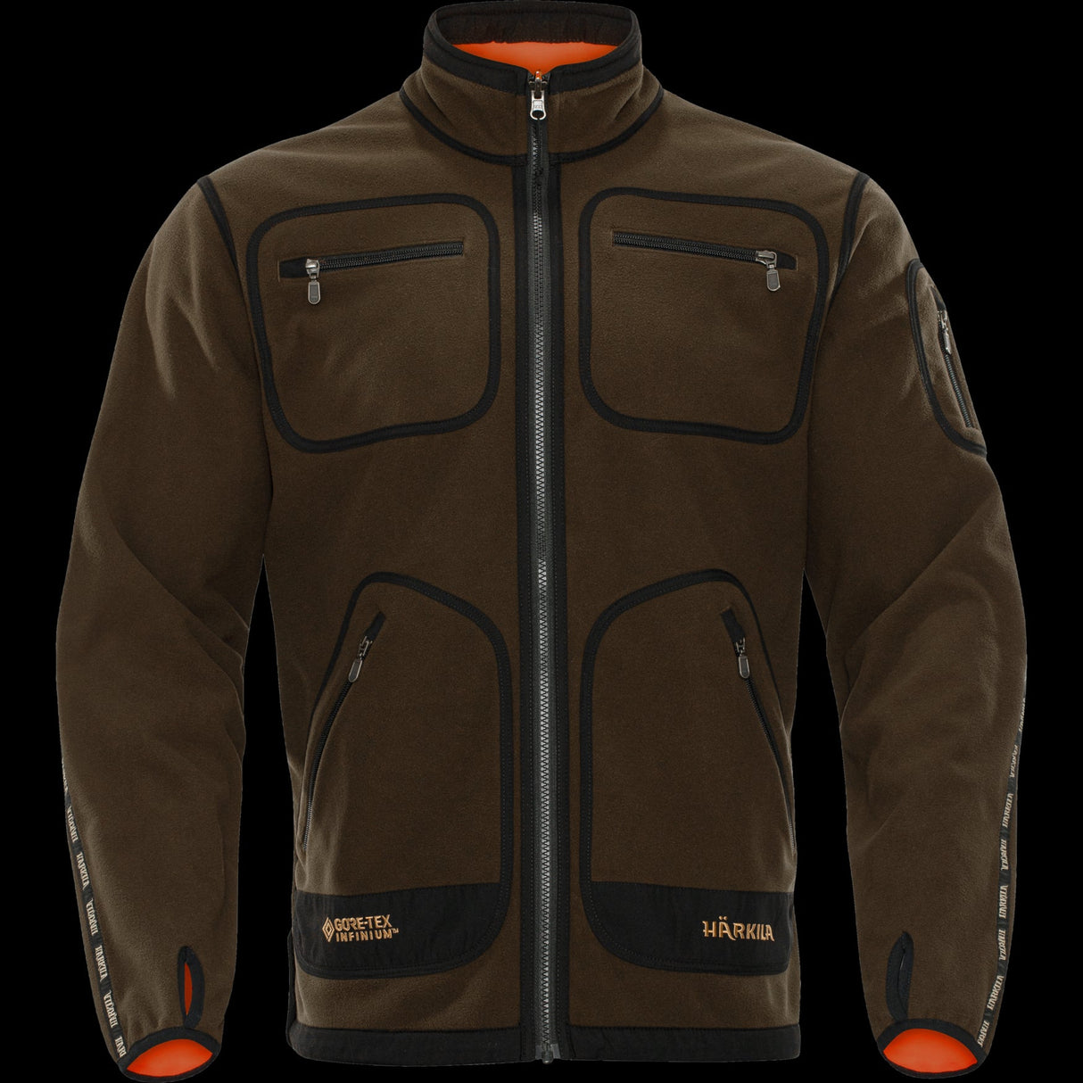 Kamko Fleece - Hunting Green/Orange Blaze – Härkila