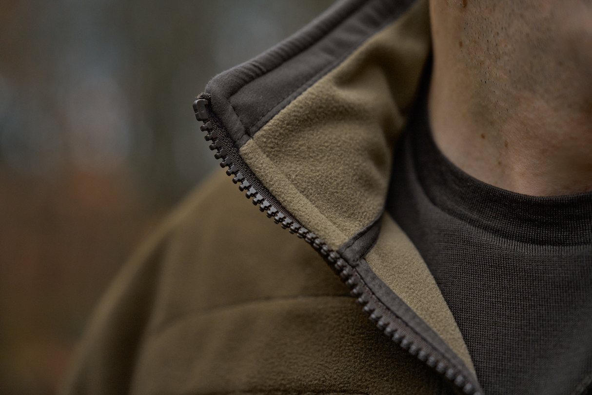 Kamko fleecejakke – Dark Antique Bronze/Willow Green – Härkila