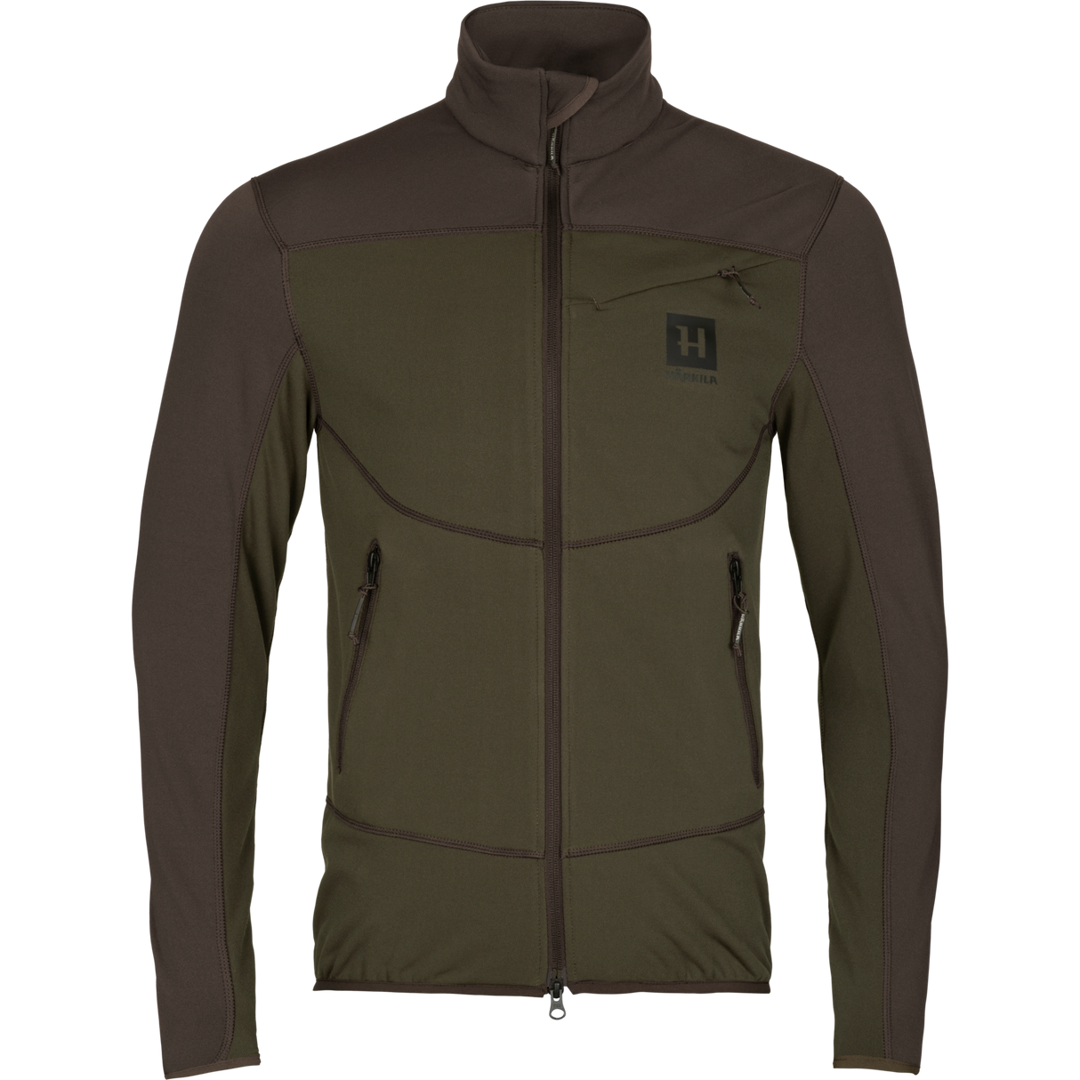 Olaf Fleecejakke - Willow green/Shadow grey – Härkila