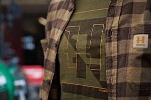 H-logo S/S T-skjorte - Dark Olive – Härkila