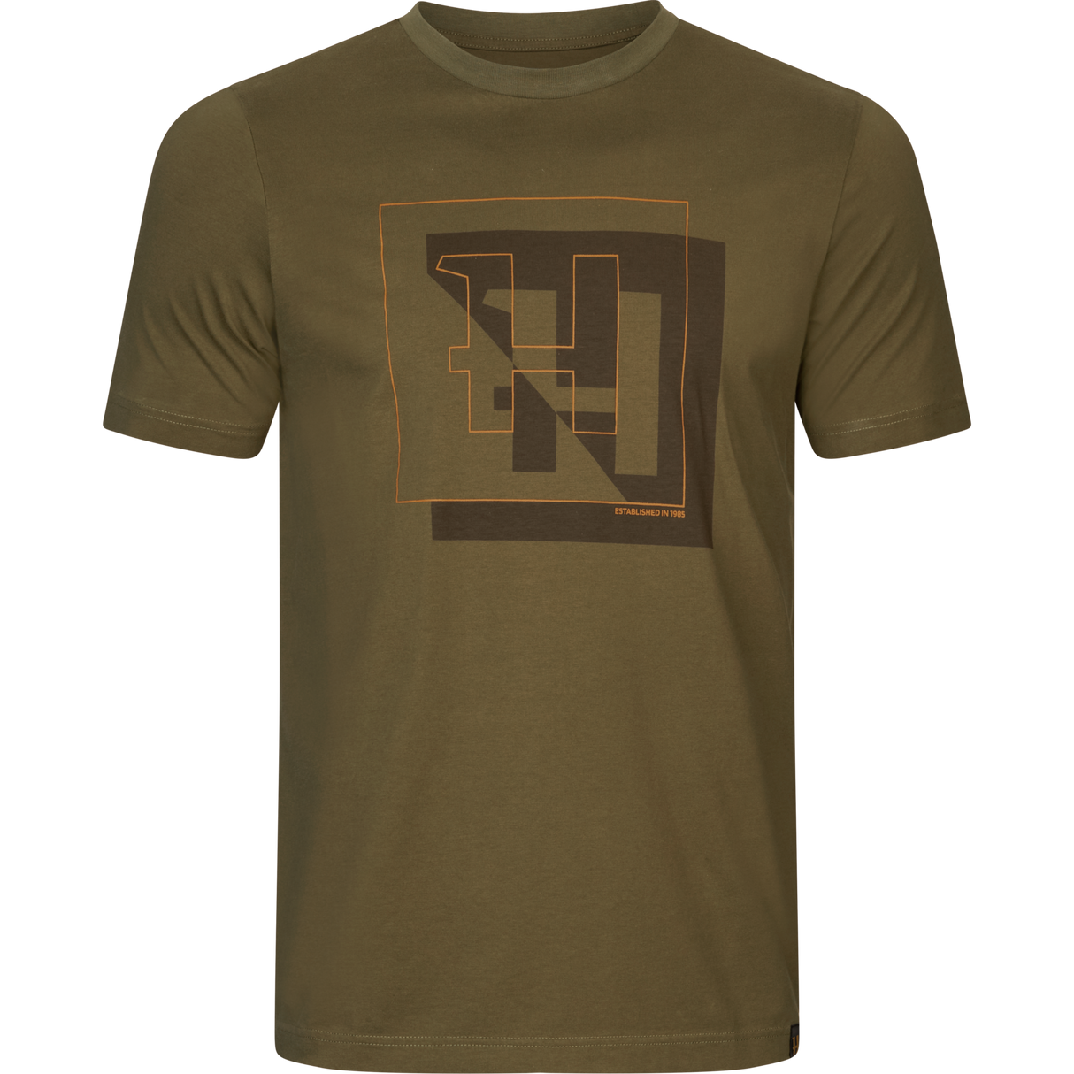 H-logo S/S T-skjorte - Dark Olive – Härkila