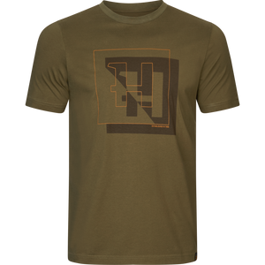 H-logo S/S T-skjorte - Dark Olive – Härkila
