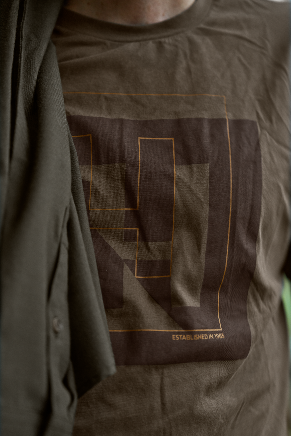 H-logo T-skjorte med kort erm – Major Brown – Härkila