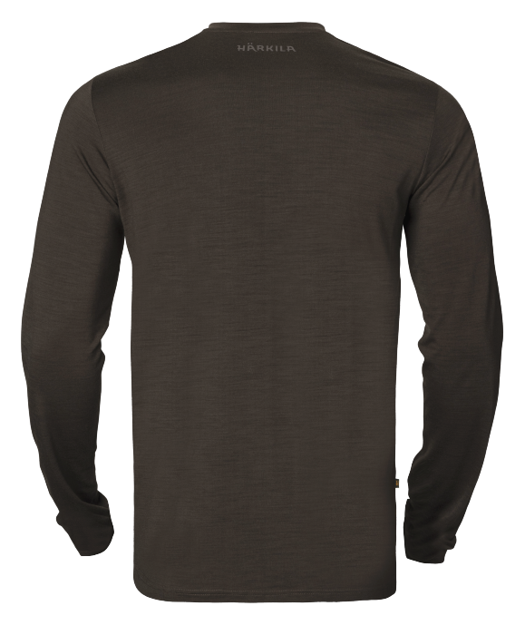 Base All Season L/S T-skjorte - Shadow Brown – Härkila