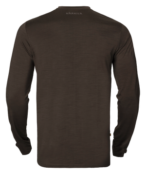 Base All Season L/S T-skjorte - Shadow Brown – Härkila
