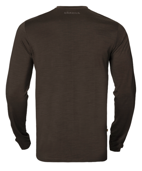 Base All Season L/S T-skjorte - Shadow Brown – Härkila