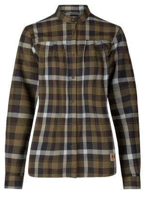 Sigrid L/S Skjorte Til Kvinner Willow Green/Phantom – Härkila