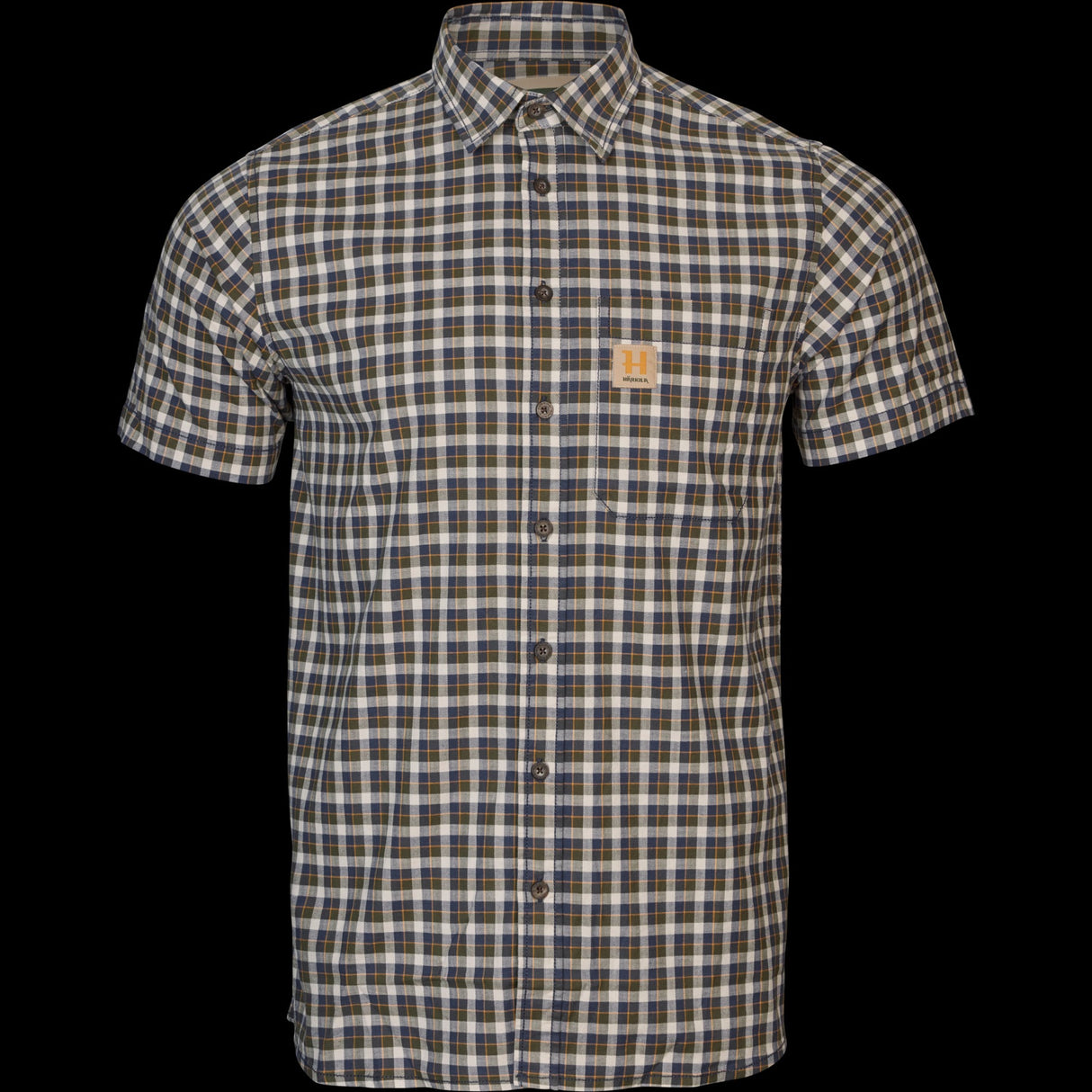 Fjell S/S-Skjorte Naval Blue Check – Härkila