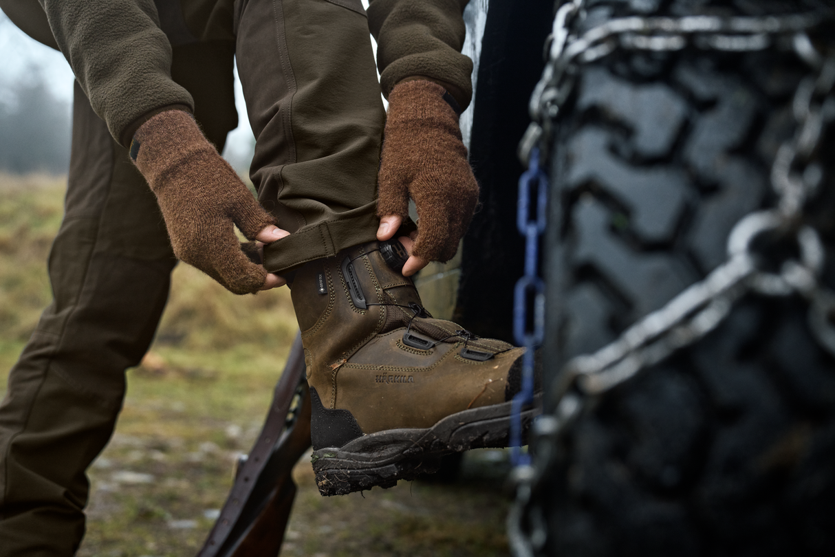 Alpacka fingervanter – Pinecone Brown – Härkila
