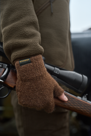 Alpacka fingervanter – Pinecone Brown – Härkila