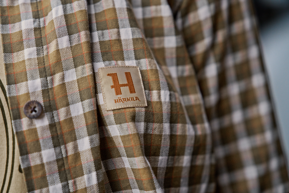 Fjell L/S-Skjorte Til Kvinner Dark Olive Check – Härkila