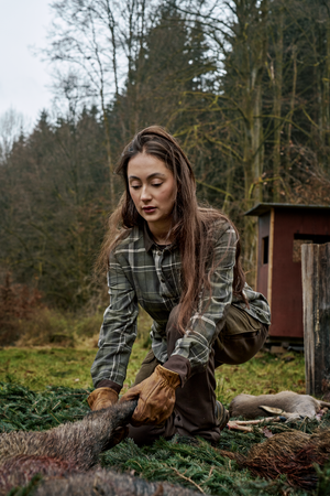 Pajala L/S Skjorte Dame – Olive Check – Härkila