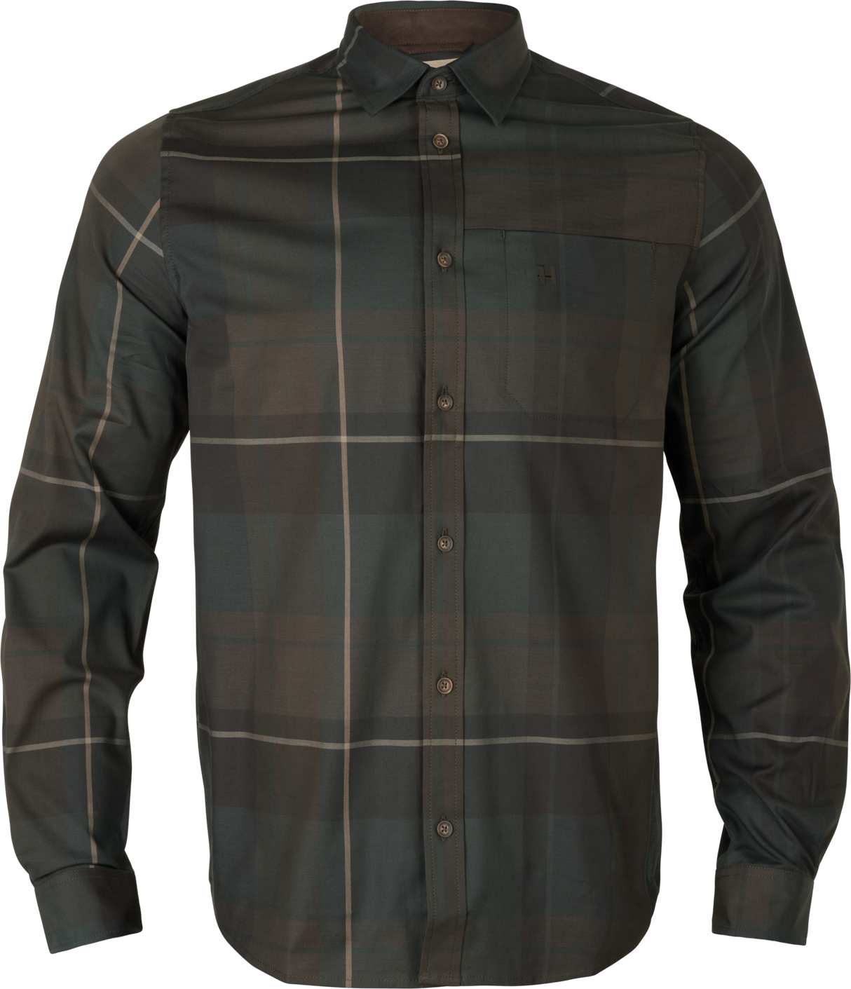 Akse langermet skjorte – Shadow Brown Check – Härkila