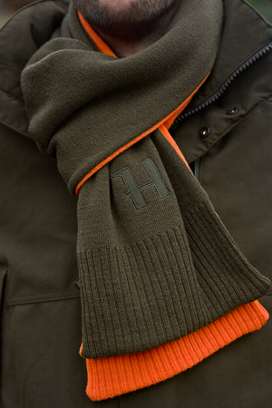 Vendbart skjerf – Willow Green/Orange – Härkila