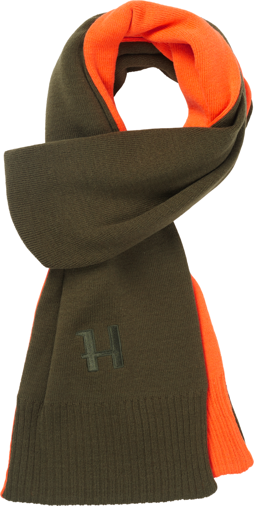 Vendbart skjerf – Willow Green/Orange – Härkila