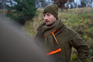 Vendbart skjerf – Willow Green/Orange – Härkila