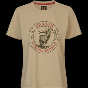 Stag Badge S/S T-skjorte W Sand – Härkila