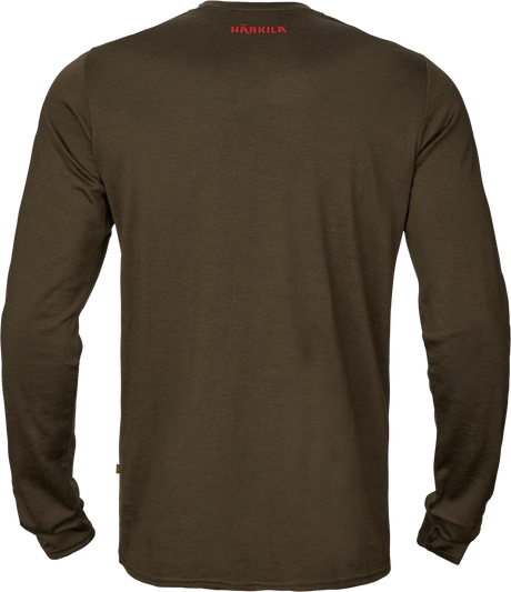 Game langermet t-skjorte – Willow Green Moose – Härkila