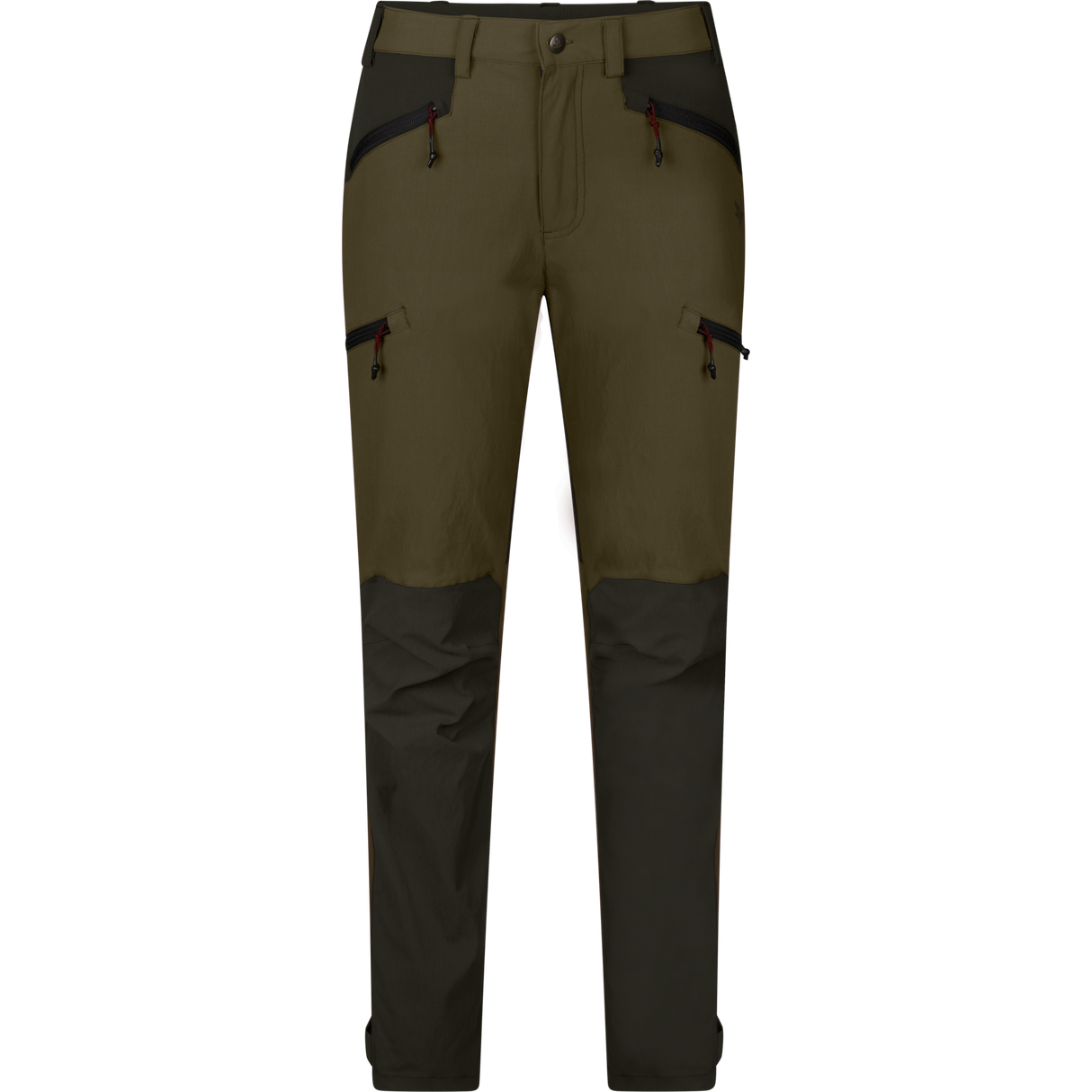 Str. 44 - Larch stretch bukser Women - Grizzly brown/Duffel green - Seeland - Ombytningsvare