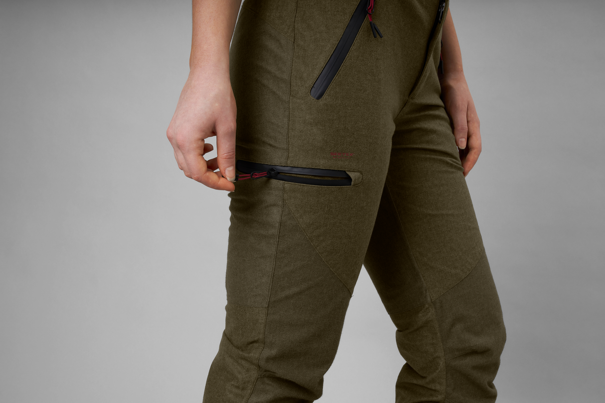 Avail Bukse Dame Pine Green Melange – Seeland