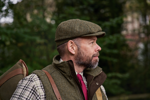 Kenmore Cl. Baker Boy Cap – Forest Green/Herringbone – Härkila