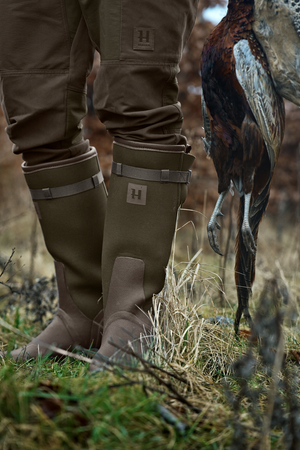 Forester Textile Gummistøvel – Willow Green/Deep Brown – Härkila