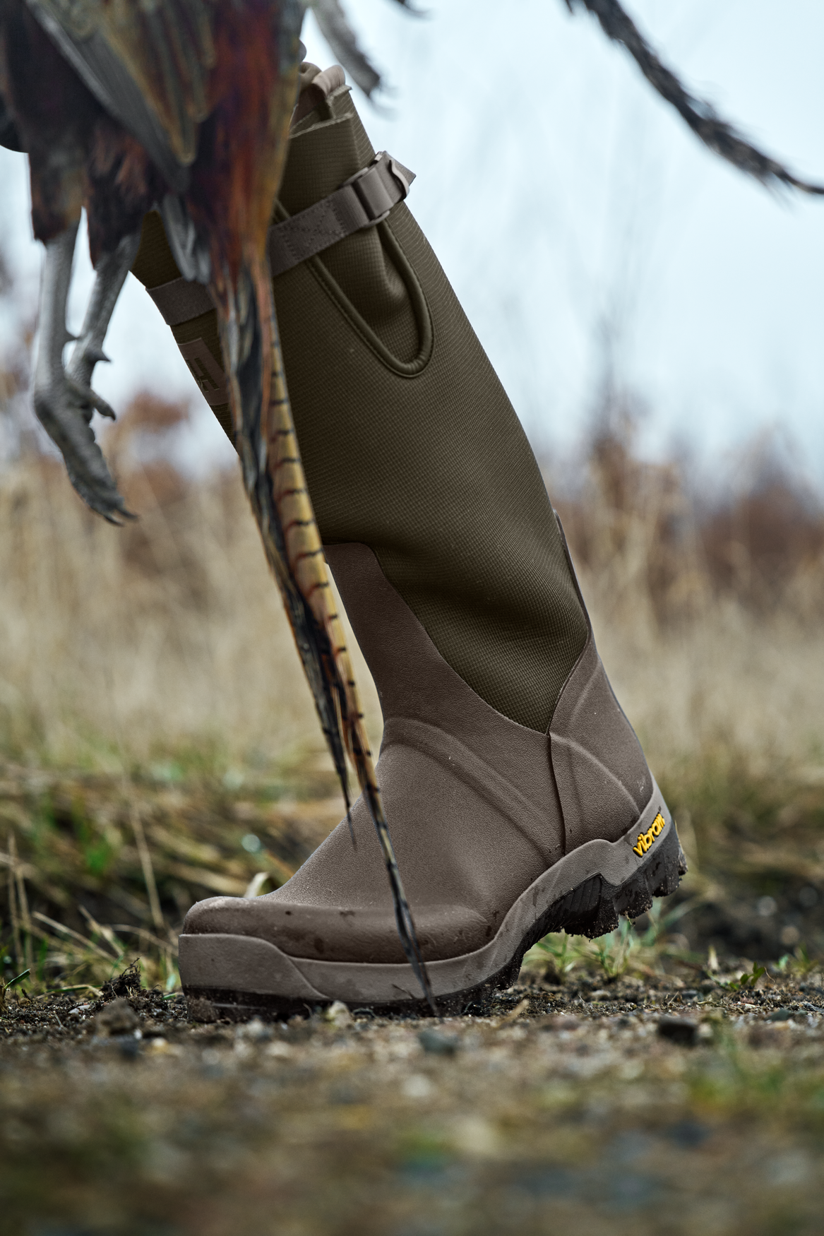 Forester Textile Gummistøvel – Willow Green/Deep Brown – Härkila