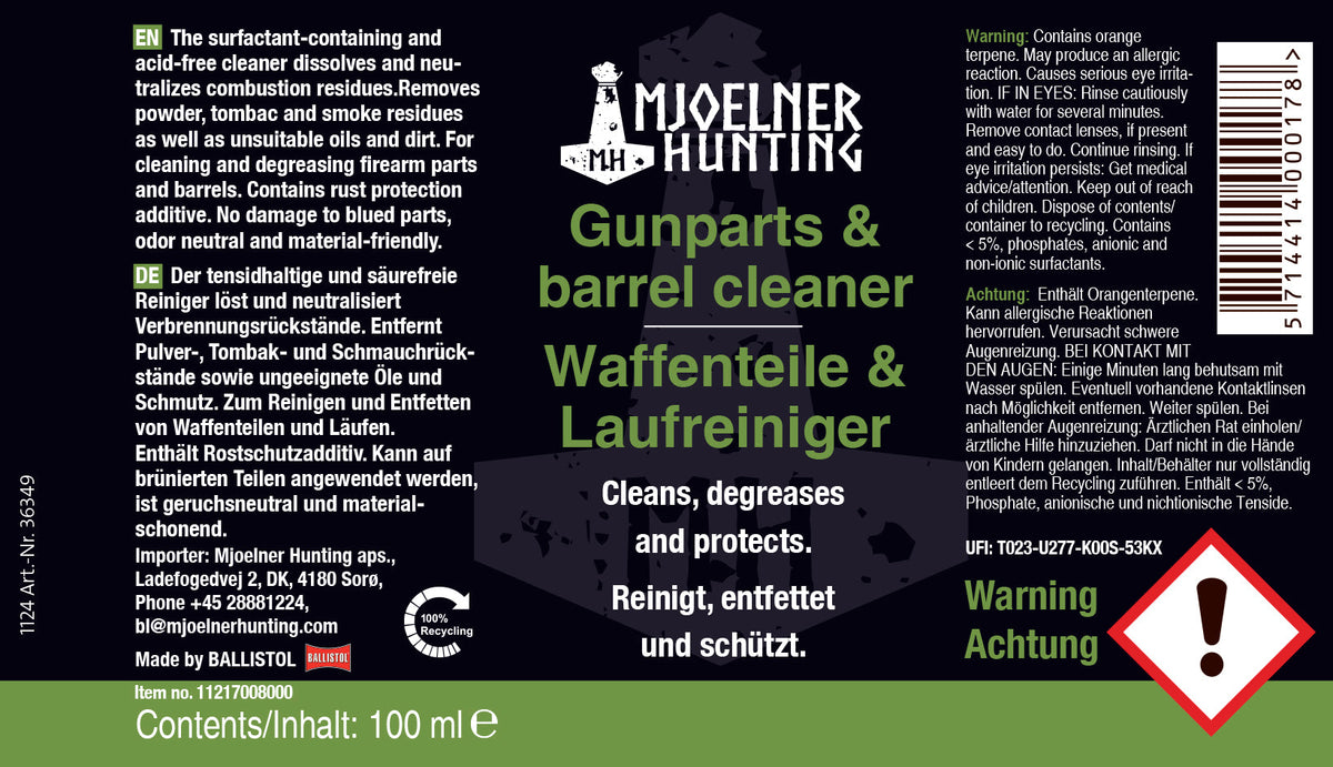 Pusseløsningsmiddel for løp 100 ml – Mjoelner