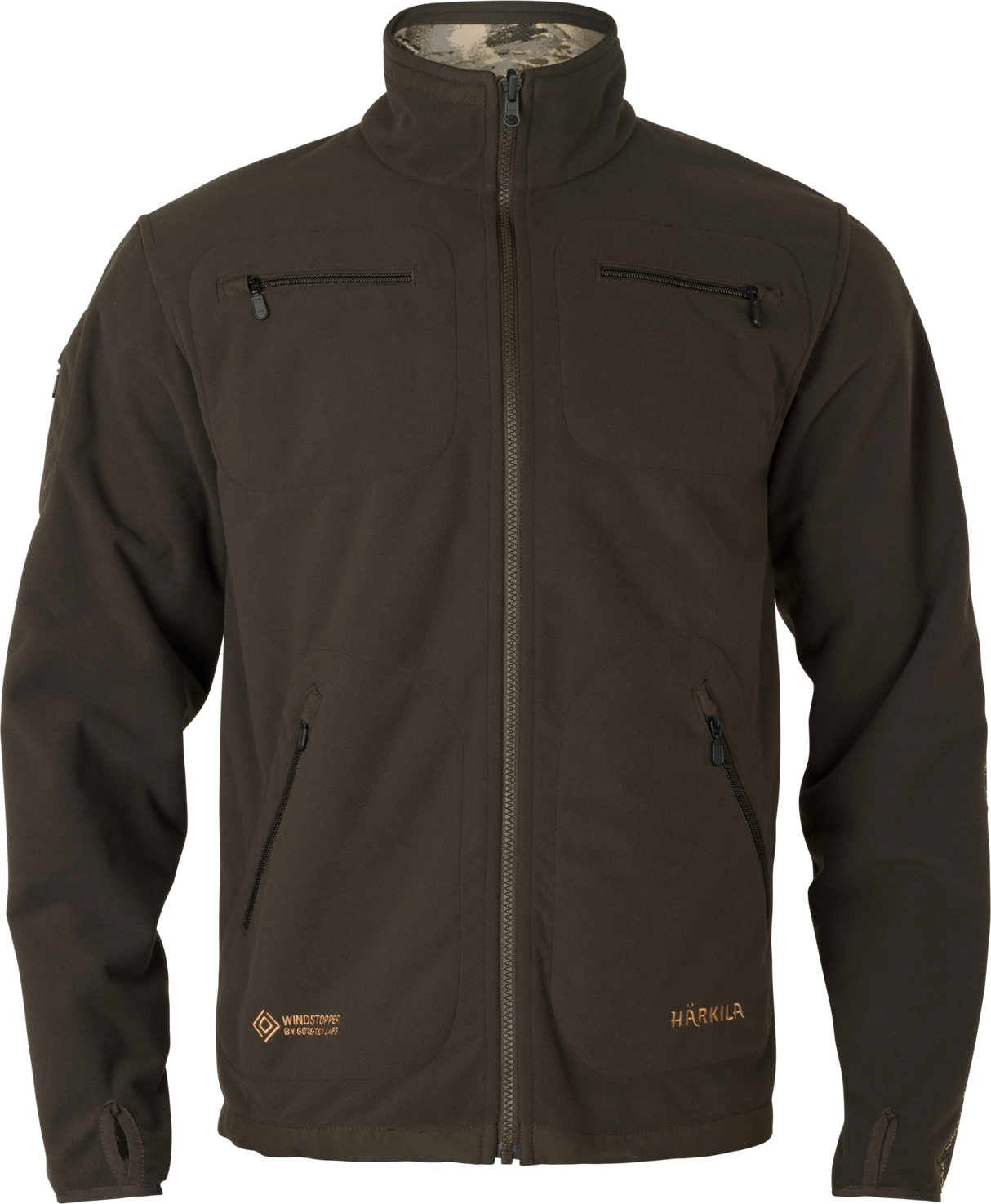 Kamko Mountain WSP Vendbar fleecejakke – AXIS MSP®Mountain/Shadow Brown – Härkila