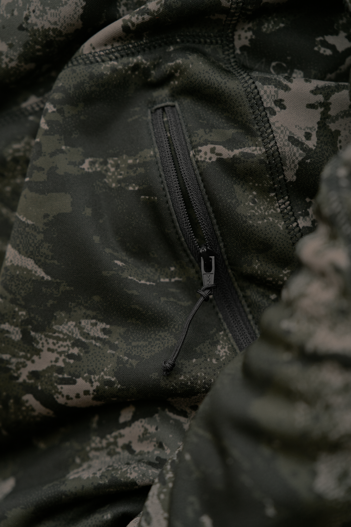 NOCTYX Camo fleecejakke med hel glidelås – AXIS MSP®Black – Härkila