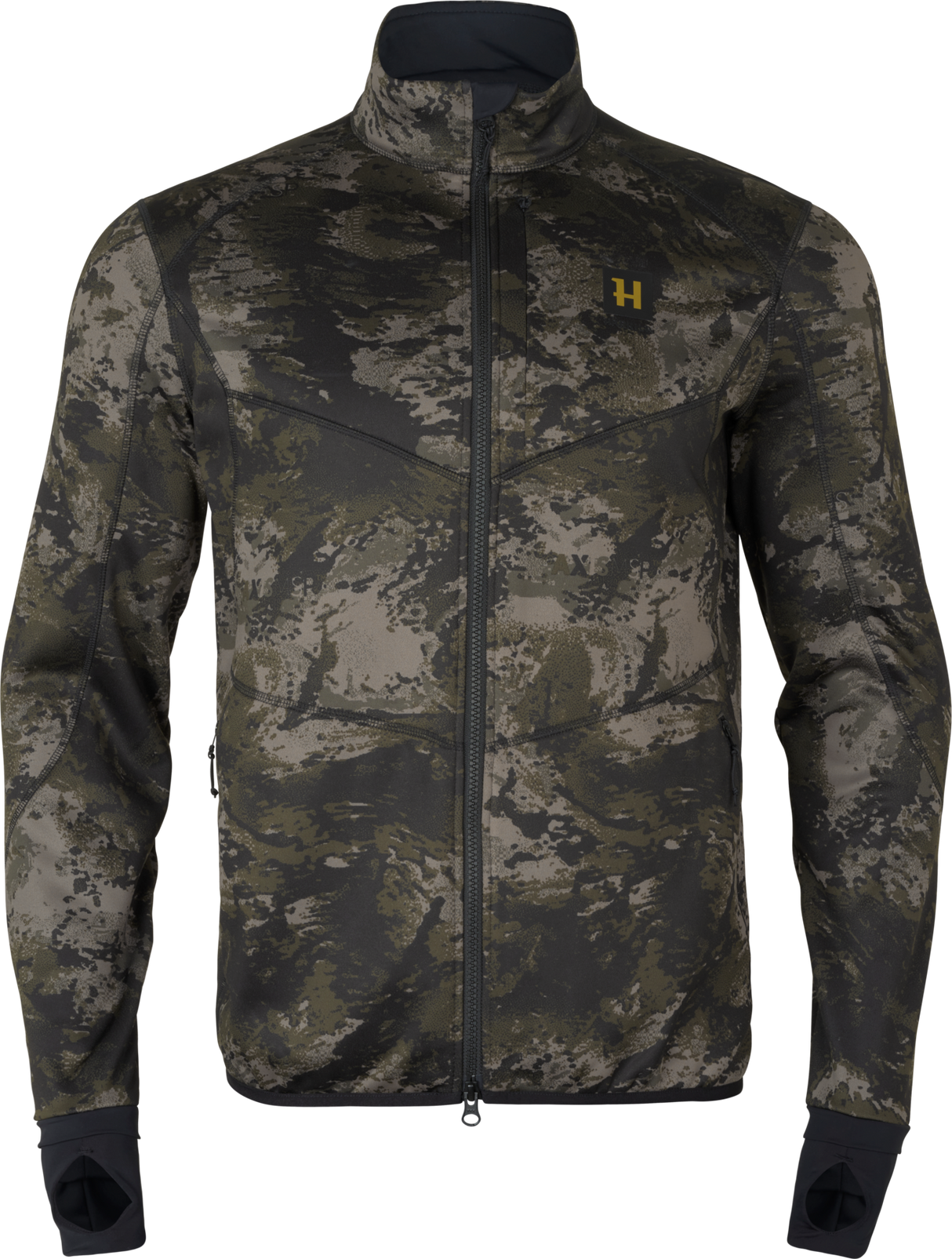 NOCTYX Camo fleecejakke med hel glidelås – AXIS MSP®Black – Härkila