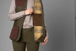 Retrieve vest Dame Dark Warm Olive/Burgundy – Härkila