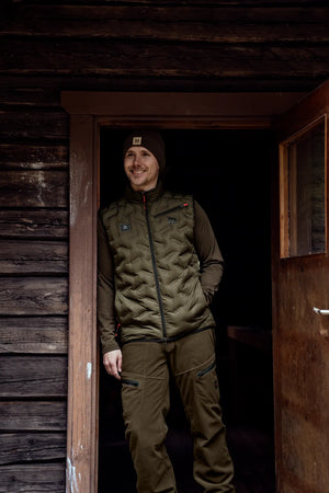 Clim8 vattert vest Willow Green – Härkila