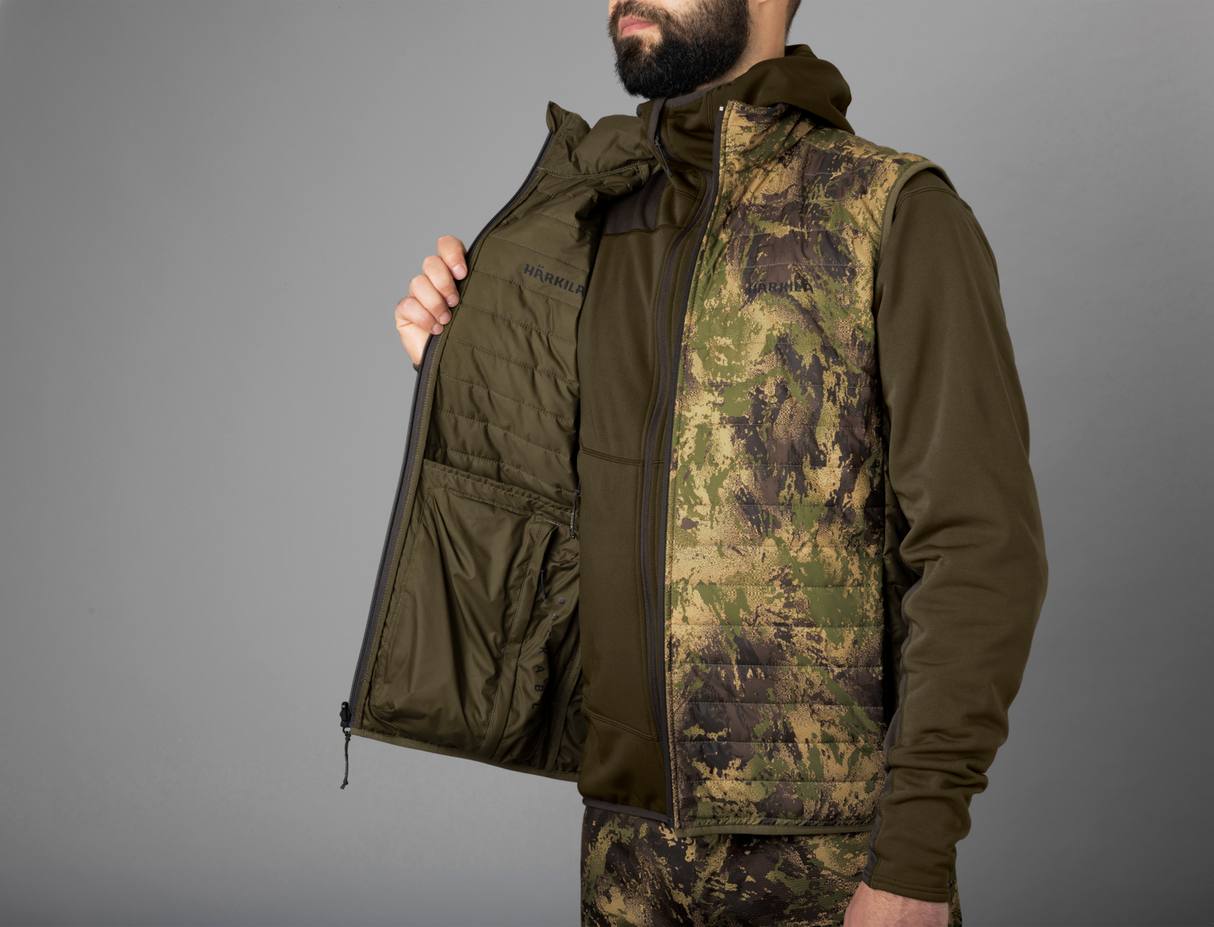 Deer Stalker - Camo vendbar pakkbar vest Willow Green/AXIS MSP®Forest – Härkila